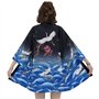G-LIKE Kimono japonais d'été - Vêtement traditionnel Haori en plumes - Robe de surveste solaire - Style antique - Chemise de nui