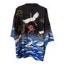 G-LIKE Kimono japonais d'été - Vêtement traditionnel Haori en plumes - Robe de surveste solaire - Style antique - Chemise de nui