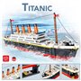 1288 Pièces Micro Bateau de Croisière Titanic Bateau Kit de Construction Modèle No
