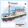 Technic Titanic Lot de Blocs de Construction, 1288 Pièces Micro Bateau de Croisière Titanic Bateau Kit de Construction Modèle No