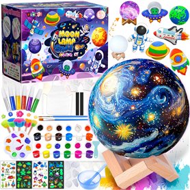 NLMWTI 2 en 1 Kit Peinture Enfant avec Lampe de Lune