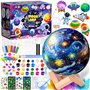 NLMWTI 2 en 1 Kit Peinture Enfant avec Lampe de Lune