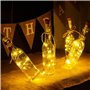 ZQEJEFD 15 Pièces LED Bouteille Lumières, 2M 20 LEDs Bouteille Guirlande Lampes de Bouteille, LED Bouteille Guirlande, Bouteille