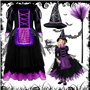 ITMNMNL Costume de sorcière pour fille Déguisement Halloween