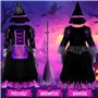 ITMNMNL Costume de sorcière pour fille Déguisement Halloween,Thème d'Halloween avec Accessoires de Baguette Magique,Enfant pour 