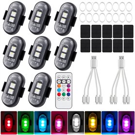 Vautvis 8 Pièces LED sans Fil Voiture