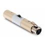 Hosa GMS-274 Interrupteur d'alimentation XLR3F vers XLR3H pour Microphone