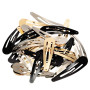 Épingles à cheveux,Pinces à cheveux, 30 pièces 3,1 pouces de grandes barrettes à pression en métal Barrettes antidérapantes pour