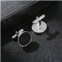 YKKJ Boutons de Manchette,Bouton de Manchette Homme 1 Paires Boutons de Manchette de Mariage pour Hommes Chemise Business Mariag