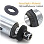 Cosswe Lot de 500 rondelles intercalaires plates et isolantes en nylon Noir M2 M2.5 M3 M4 M5 M6 M8 M10 pour automobile, plomberi