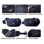 Sac banane professionnel plat - Avec protection RFID - Pour femme Portefeuille de voyage pour homme - Sac de randonnée - Pour cl