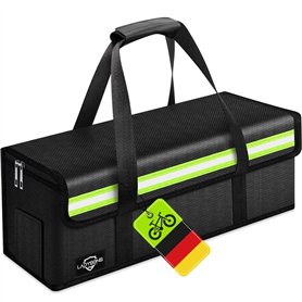 LADYSONS Ebike Sac de batterie 8 couches de protection incendie ignifuge jusqu'à 1800 °C