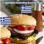 Lot de 150 cure-dents décoratifs - Drapeau de la Grèce - Drapeaux de cure-dents - Pour cocktail, fête, nourriture, gâteau, fruit