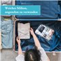 Lot de 17 bouteilles de voyage à remplir, en silicone, kit de voyage avec autorisation TSA - Rechargeables - Gadgets de voyage -