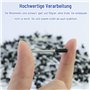 Lot de 210 rivets aveugles en aluminium - 4 x 10 mm - Pour bâtiments, bateaux, voitures et meubles - Anthracite