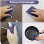 Lot de 7 éponges abrasives - 80/120/180/220/320/400 - 7 éponges de ponçage différentes - Assortiment de tampons abrasifs - Grain