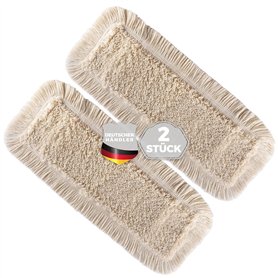 Thometzki Lot de 2 serpillières de 40 cm pour parquets en Bois véritable et carrelages