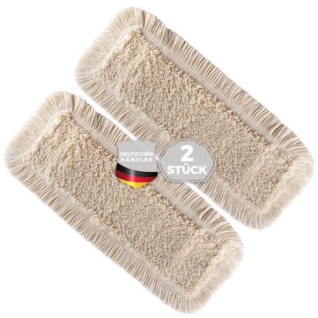Thometzki Lot de 2 serpillières de 40 cm pour parquets en Bois véritable et carrelages