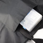 QUUPY 1 sac fourre-tout imperméable en toile pour dessin d'artiste, pour mettre des œuvres d'art et des travaux d'artiste, noir,