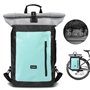 Loyzey Sacoche de Vélo 100% Imperméable Compartiment pour Ordinateur Portable 2 en 1 Sac à Dos & Sacoche Arrière Bicyclette pour