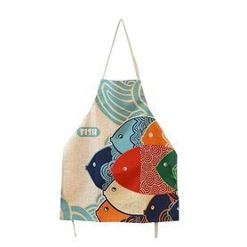 Cisixin Cartoon Motif Tablier Toile en Coton