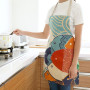 Cisixin Cartoon Motif Tablier Toile en Coton, Tablier de Cuisine pour Fille et Femme