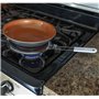 NuoDunco Diffuseur De Chaleur De Plaque De Cuisson, Accessoire pour Gazinière, Argenté, Acier Inoxydable, 21CM