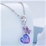 YaShuo Breloque tortue en argent sterling pour bracelets Pandora (papillon violet) (S3696)