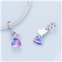 YaShuo Breloque tortue en argent sterling pour bracelets Pandora (papillon violet) (S3696)