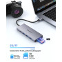 Stations d'accueil USB C Double Moniteur,Newmight 9 en1 Dual HDMI Adapter,avec 2 HDMI 4K, 1 Gbps Ethernet, PD 100W Charging, 3 U