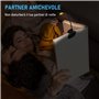 Diboniur Lampe de Lecture pour Livre, Liseuse LED Rechargeable, 3 Modes de Luminosité x 3 Couleurs (Blanc/Chaud/Blanc Chaud), 36