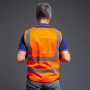 Gilet de sécurité réfléchissant haute visibilité avec poches zippées sur le devant - Conforme aux normes ANSI/ISEA