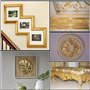 100 Feuille D'or Imitation,Feuille d'Or pour les Arts D’or Feuille De Cuivre peut être Utilisé pour l'artisanat de Bronzage la D