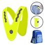 BOBOZHONG Gilets de Sécurité pour Enfants,2 pièces Gilet réfléchissant pour Enfants Gilet de sécurité Collier de Signal en Forme