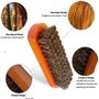 LiJuanWang Brosse à CRIN de Cheval,2 pièces Brosse de pour Chaussures,Brosse À Reluire CRIN De Cheval brosses de Cirage du Cuir,