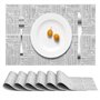 Dyaucwpo 6 Pièces Set de Table