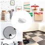 Scratch Autocollant Rond 30mm, 60 pièce Scratch Adhésif Rond Autocollant Adhésif Ronds Crochet et Boucle Adhésifs pour papier pl
