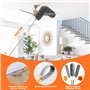 GIBOHOM 10 Pièces Plumeau Telescopique, Microfibre Plumeau Poussiere Lavable Longueur 27-255 CM, Tete de Loup Telescopique pour 