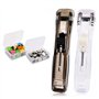2Pcs Distributeur à Pinces Push Stapler Distributeur de Clips Portable Distributeurs de Trombones Creative Stapler Clam Clip pou
