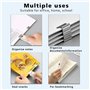 2Pcs Distributeur à Pinces Push Stapler Distributeur de Clips Portable Distributeurs de Trombones Creative Stapler Clam Clip pou