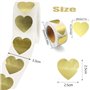 Étiquettes Autocollant Coeur Rouge