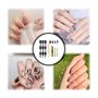 MINZHI Lot de 14 outils magnétiques pour ongles - Outil magique pour ongles - Stylo magnétique pour nail art - 3D - Utilisation 