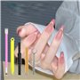 MINZHI Lot de 14 outils magnétiques pour ongles - Outil magique pour ongles - Stylo magnétique pour nail art - 3D - Utilisation 