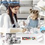Lot de 20 rouleaux de papier thermique pour appareil photo d'enfant - 57 mm x 30 mm x 6,5 m - Papier thermique blanc - Papier th