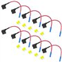 10x véhicule de voiture 12V 24V fusible du robinet de retour porte-lame style Standard fusible 20A