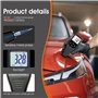 Jauge d'épaisseur de peinture de voiture - Appareil de mesure numérique avec capteur pour mesure automatique Fe-NF - Plage de me