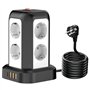 MBQYT Multiprise Parafoudre avec 8 Prises