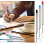 Recharges de Stylo Bille Multifonction,23 PCS Stylo à Bille Métalliques,Pour Bureau,École,Voyage ou Cadeau Professionnel(10 Noir
