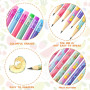 Zwenjuan Crayon HB,36 Crayons en Bois Antidérapants Multicolores avec Gomme à Effacer pour Enfants et Etudiants Outils de Dessin