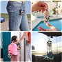 Zwenjuan Porte-Clés Panda,2 Pièces Porte-clés en métal,Cadeau Panda,Porte-clés Animaux Panda Bear Porte-clés Pendentif en métal,